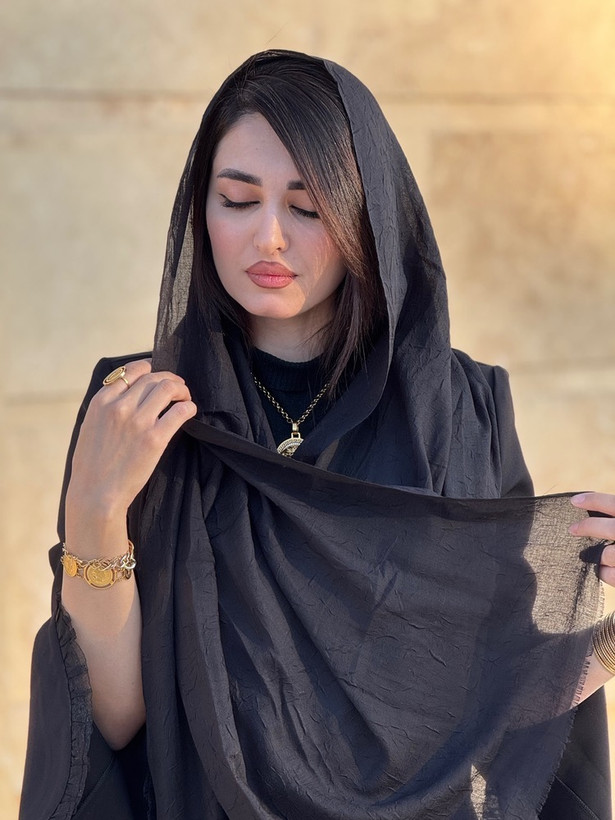 شال بامبو کراش زنانه مدل ترک کد 1029